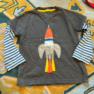 Mini Boden Rocket tee 3-4